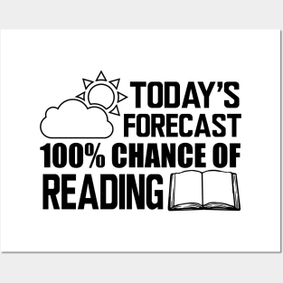 Reader - Today's forecast 100% of reading Posters and Art